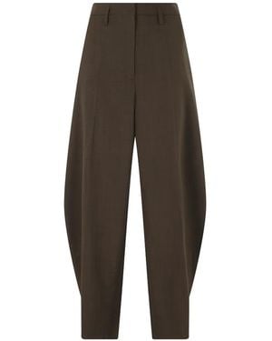 Herskind Dante Pleated Tapered Pants - Brown
