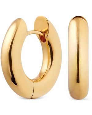 Neeka Studios Chunky Hoop Earrings - Metallic