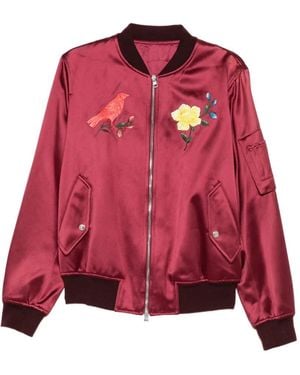 McQueen Embroidered Zip Jacket