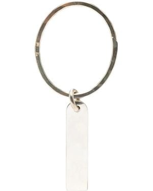 Werkstatt:münchen Name Plate Keyring - Weiß