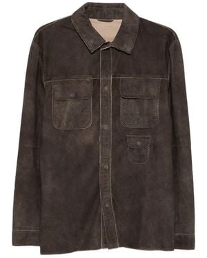 Giorgio Brato Chemise À Poches Poitrine - Brown
