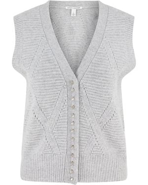Autumn Cashmere Weste aus Kaschmir - Grau