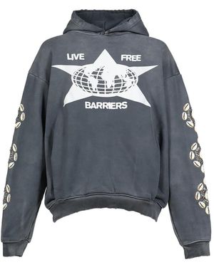 Barriers Cowrie Crystal Hoodie - Gray