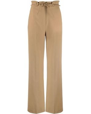 Nanushka Tie-Waist Wide-Leg Pants - Natural