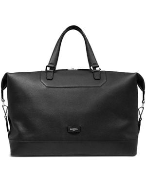 Lancel Ninon Leren Reistas Met Logopatch - Zwart