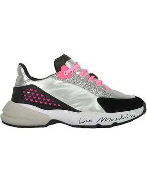 Love Moschino Sneakers Con Design Color-Block - Bianco