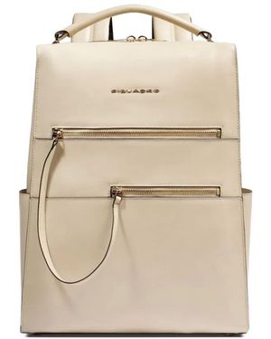 Piquadro Patricia Leather 14" Backpack Backpack - Natural