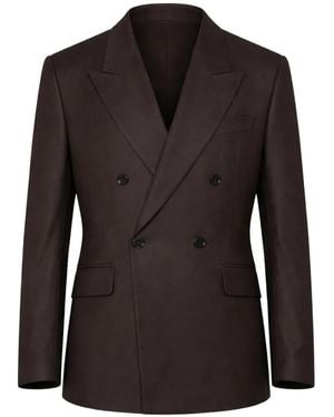 Lardini Double-Breasted Blazer - Black