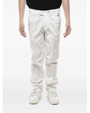 Corneliani Plaque-Detail Trousers - White
