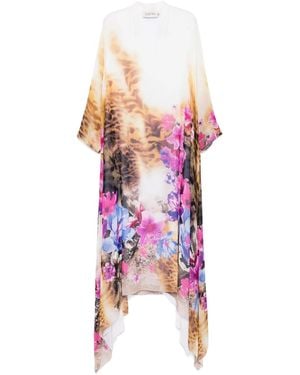 Tessitura Body Couture Jurk Met Bloemenprint - Roze