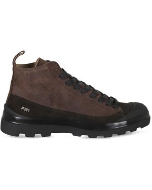 Pànchic Chaussures De Randonnée P301 En Daim - Brown