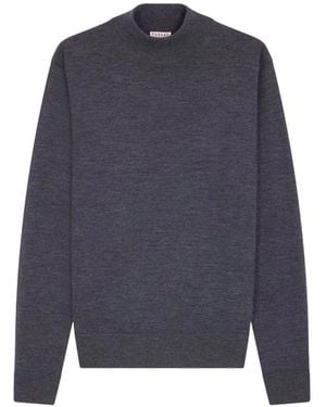 Fursac Jersey De Lana Con Cuello Alto - Azul