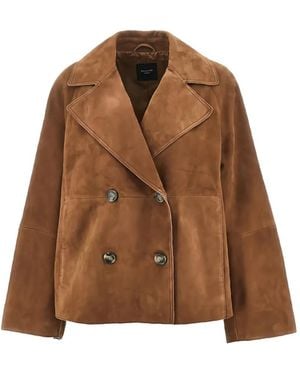 Weekend by Maxmara Double-Breasted Jacket - Brown