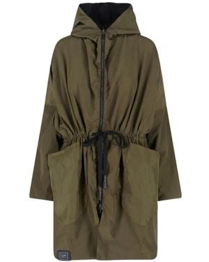 KIMO NO-RAIN Hooded Reversible Parka - Green