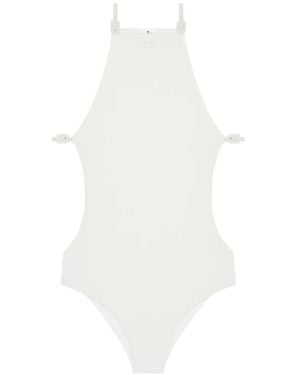 Courreges Uitgesneden Badpak - Wit