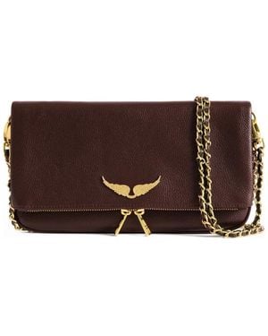 Zadig & Voltaire Rock Leren Clutch - Bruin