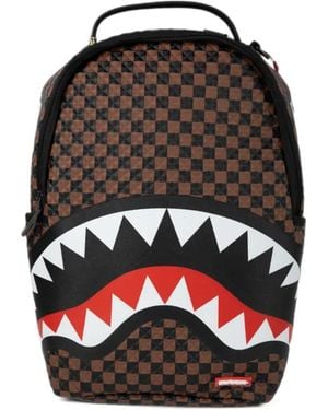 Sprayground Logo-Patch Backpack - Black