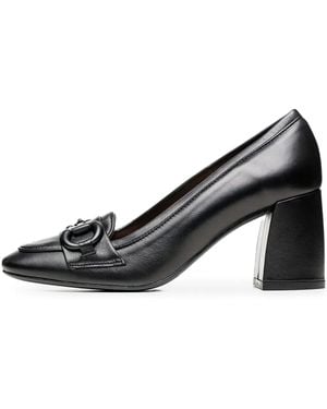 Poche Paris 80Mm Leather Heeled Court Shoes - Black