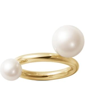 Sophie Bille Brahe La Grace フレッシュウォーターパール リング 14kリサイクルイエローゴールド - ホワイト