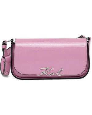 KARL LAGERFELD K/Signature Schultertasche - Pink