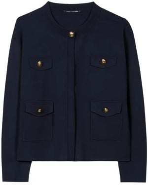 Luisa Cerano Knit Jacket - Blue