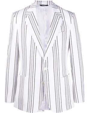 Dolce & Gabbana Striped Pattern Blazer - Multicolour