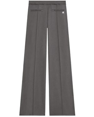 Courreges Pantalones de chándal con logo - Gris