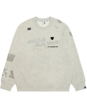 Aape By A Bathing Ape Sweater Met Patch - Wit