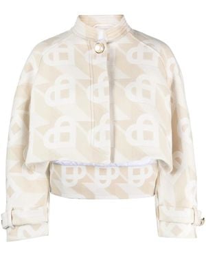CASABLANCA Wool Blend Jacket - Natural
