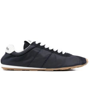 Miu Miu Sneakers Mit Logo-Print - Blau