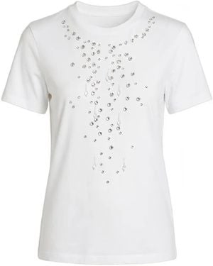 Marella Bianca Embellished T-Shirt - White