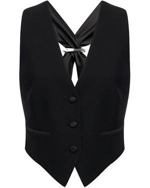 Dondup Buttoned Waistcoat - Noir