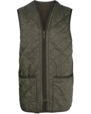 Barbour Chaleco Acolchado Con Cremallera - Verde
