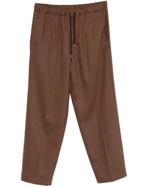Costumein Drawstring Tailored Trousers - Brown