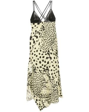 Nanushka Printed Maxi Dress - Metallic