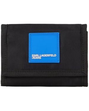 Karl Lagerfeld Portafoglio Tri-Fold - Blu