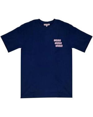 Bisous Skateboards X3 Printed T-Shirt - Blue