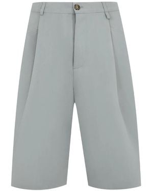 Willy Chavarria Chilango Pleated Shorts - Grey
