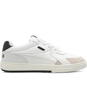 Palm Angels University Logo-Print Panelled Sneakers - White