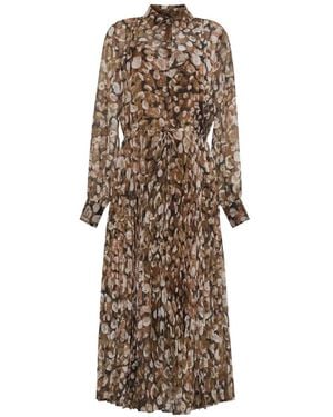 Cara Cara Finch Pleated Midi Dress - Natural