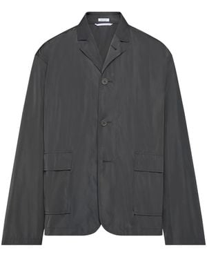 Thom Browne Button-Fastening Flap-Pockets Jacket - Grey
