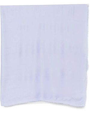 Blugirl Blumarine Bufanda Con Logo En Jacquard - Morado
