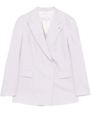 Manuel Ritz Double-Breasted Jacket - White