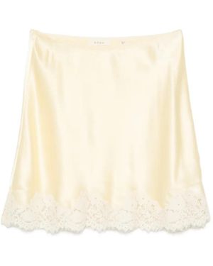 Doen Giulietta Lace-Trim Skirt - Natural