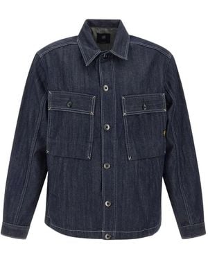 G-Star Mosa Patch-Pocket Button Shirt - Blue