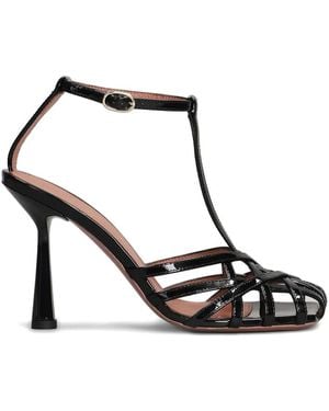 Aldo Castagna Sandales Lidia 100 Mm - Noir