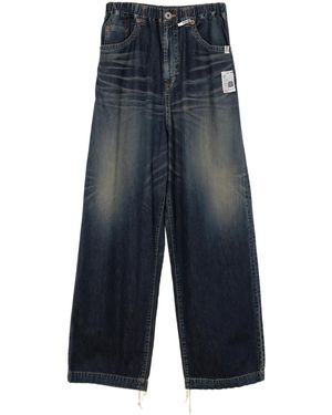 Maison Mihara Yasuhiro Wide-Leg Jeans - Blue
