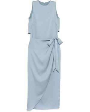Amsale Kleid Mit Drapiertem Rock - Blau
