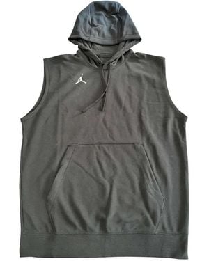 Nike Sleeveless Fleece Hoodie - Gray