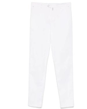 Kiton Logo-Patch Chinos - White